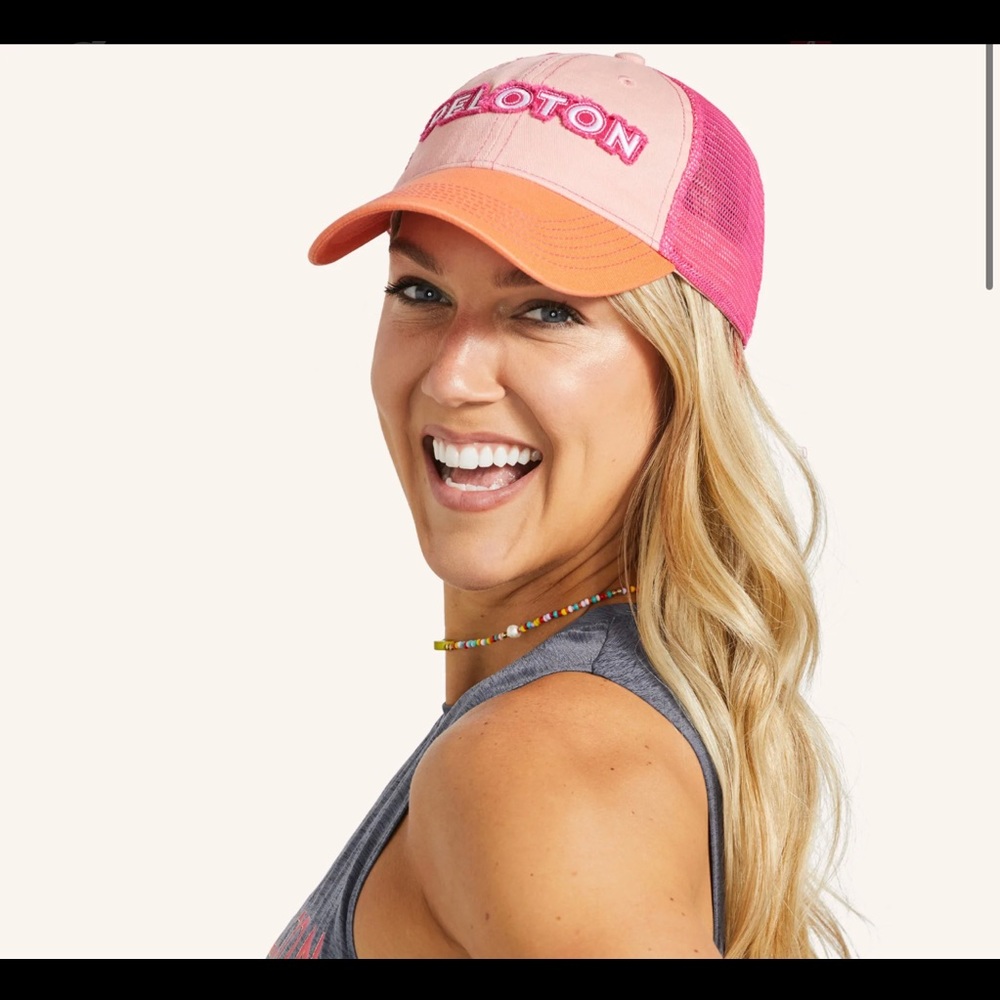 Peloton Colorblock Trucker hat new